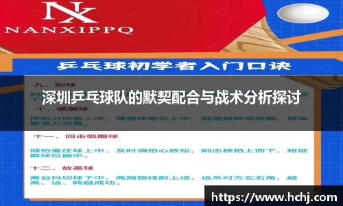 深圳乒乓球队的默契配合与战术分析探讨